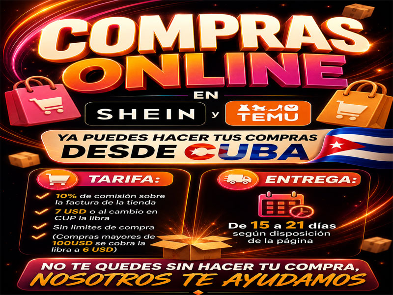 Compra Online desde Cuba en SHEIN y TEMU